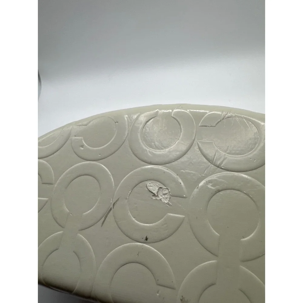 Coach Signature C‎ Monogram Hard Shell Eyeglasses Case Cream